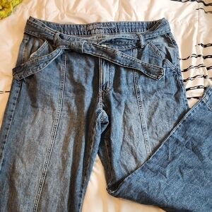 Maurices High Rise Blue Jeans with Belt